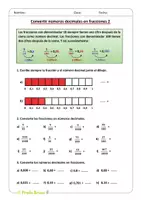 Vista previa - Hojas de trabajo - Números decimales (5.º y 6.º de Primaria) - página 3
