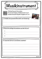Vorschau - Unterrichtsreihen - Musikinstrument Lückentext mit Wortspeicher Hörverstehen und Suchsel - Seite 3