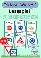 Vorschau - Spiele - Lesespiel Verkehrszeichen (Klasse 3-4) - Deckblatt
