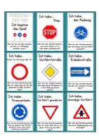 Vorschau - Spiele - Lesespiel Verkehrszeichen (Klasse 3-4) - Seite 1