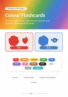 Προεπισκόπηση - Flashcards - Colours Flashcards & Matching Games | Kindergarten & Pre A1 - Εξώφυλλο