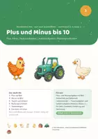 Vorschau - Stundenentwürfe - Plus und Minus bis 10 – Mathe Klasse 1 - Deckblatt