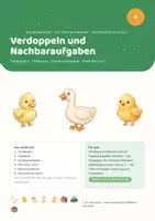 Vorschau - Stundenentwürfe - Rechenwelten · Auf dem Bauernhof — Einheit 4: Verdoppeln und Nachbaraufgaben (Mathe Klasse 1) - Seite 1