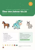 Vorschau - Stundenentwürfe - Rechenwelten · Auf dem Bauernhof — Einheit 5: Über den Zehner bis 20 (Mathe Klasse 1) - Deckblatt