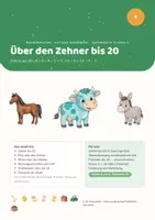 Vorschau - Stundenentwürfe - Rechenwelten · Auf dem Bauernhof — Einheit 5: Über den Zehner bis 20 (Mathe Klasse 1) - Seite 1