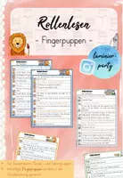 Vorschau - Spiele - Rollenlesen: Fingerpuppen (Kl. 2/3) - Deckblatt