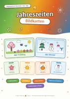 Προεπισκόπηση - Flashcards - Jahreszeiten-Bildkarten| Kindergarten & DaZ ⛄ 🍂 ☀️ 🌸 - Εξώφυλλο