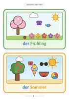 Προεπισκόπηση - Flashcards - Jahreszeiten-Bildkarten| Kindergarten & DaZ ⛄ 🍂 ☀️ 🌸 - Σελίδα 2