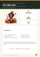 Vorschau - Arbeitsblätter - Halloween-Escape Logik Klasse 4–6: Logik-Labor - Seite 1