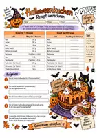 Vorschau - Arbeitsblätter - Rezept umrechnen - Proportionalität - Halloween - Deckblatt