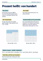 Vorschau - Arbeitsblätter - Prozent verstehen – Lernmalbuch Klasse 5–6 - Seite 1