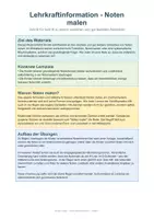 Vorschau - Arbeitsblätter - Noten malen – Schritt für Schritt Noten richtig schreiben - Seite 1