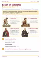 Vorschau - Arbeitsblätter - Leben im Mittelalter Basisscreening Klasse 7–8 - Deckblatt