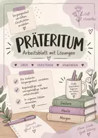 Vorschau - Arbeitsblätter - Präteritum - Deckblatt