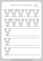 anteprima - Materiale di supporto/inclusione - Impariamo la sillaba VA, VE, VI, VO, VU - la letterina V - Pagina 2