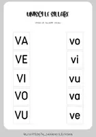 anteprima - Materiale di supporto/inclusione - Impariamo la sillaba VA, VE, VI, VO, VU - la letterina V - Pagina 3