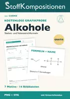 Vorschau - Arbeitsblätter - Alkohole gratis: Ethanol als PNG und SVG - Deckblatt