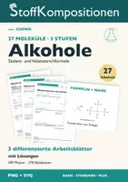 Vorschau - Arbeitsblätter - Alkohole: 27 Moleküle als PNG und SVG - Deckblatt
