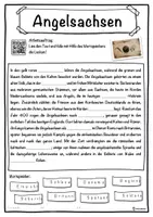 Vorschau - Unterrichtsreihen - Angelsachsen Lückentext mit Wortspeicher Hörverstehen und Suchsel - Seite 1