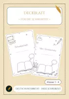 Vorschau - Arbeitsblätter - Heftumschlag für die Freie Schreibzeit - Deckblatt
