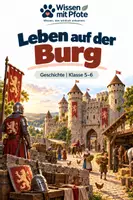 Vorschau - Arbeitsblätter - Leben auf der Burg – Ritter, Alltag & Verteidigung | Geschichte Klasse 5–6 - Deckblatt