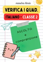 anteprima - Esercizi - Verifica di Italiano - Classe 2a, I quadrimestre - Pagina di copertina