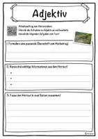 Vorschau - Unterrichtsreihen - Adjektiv Lückentext mit Wortspeicher Hörverstehen und Suchsel - Seite 3