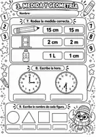 Vista previa - Hojas de trabajo - Prueba inicial de Matemáticas 2.º de Primaria Evaluación + solucionario - página 3