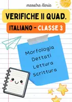 anteprima - Esercizi - Verifiche di Italiano - Classe 3a, II Quadrimestre - Pagina di copertina