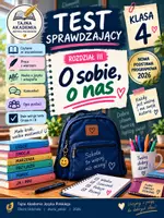zapowiedź - Sprawdzian – Rozdział III „O sobie, o nas” | Klasa 4 | - obwoluta