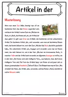 Vorschau - Unterrichtsreihen - Artikel in der Grammatik Lückentext mit Wortspeicher Hörverstehen und Suchsel - Seite 2