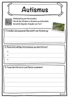 Vorschau - Unterrichtsreihen - Autismus Lückentext mit Wortspeicher Hörverstehen und Suchsel - Seite 3
