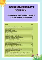 Vorschau - Unterrichtsreihen - Schreiben Deutsch (4. Klasse): Spannend erzählen - Deckblatt