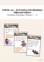 Vorschau - Poster - Halloween - Stell dir vor I Kreatives Schreiben I Erzählen I Klasse 1 - 4 - Deckblatt