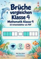 Vorschau - Arbeitsblätter - Brüche vergleichen Klasse 4 | Mathematik Klasse 4 | 10 Arbeitsblätter als PDF - Deckblatt