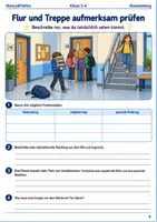 Vorschau - Arbeitsblätter - Wege im Schulhaus sicher bewältigen Arbeitsheft Klasse 5 bis 6 Schulstart sichere Wege und Raumwechsel - Seite 3