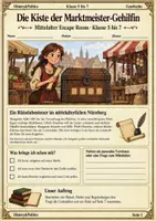 Vorschau - Spiele - Mittelalter Escape Room Klasse 5 bis 7 Die Kiste der Marktmeister Gehilfin - Deckblatt
