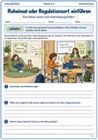 Vorschau - Arbeitsblätter - Ruheinsel oder Regulationsort einführen Arbeitsheft Klasse 5 bis 6 Schulstart ruhig werden und Hilfe nutzen - Deckblatt