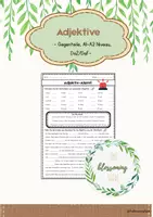 Vorschau - Arbeitsblätter - Adjektive: Gegenteile /DaZ & DaF/ A1-A2 - Deckblatt