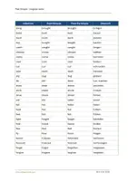 Vorschau - Merkblätter - Past simple - irregular verbs Übersicht - Seite 1