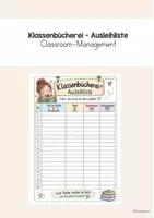 Vorschau - Arbeitsblätter - Klassenbücherei - Ausleihliste - Deckblatt