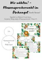 Vorschau - Aufgabenkarten - Wir wählen! Klassensprecherwahl Begleitheft (bunte Version) - Deckblatt
