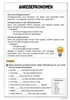 Vorschau - Arbeitsblätter - Anredepronomen (Übungen) - Seite 1