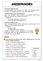 Vorschau - Arbeitsblätter - Anredepronomen (Übungen) - Seite 3