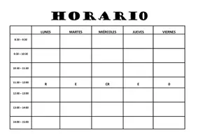 Vista previa - Para docentes: organización, planificación y formación - Horario para rellenar (Secundaria) - página 2