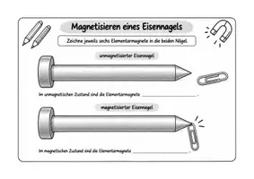 Vorschau - Arbeitsblätter - Elementarmagnete im Eisennagel - Seite 2