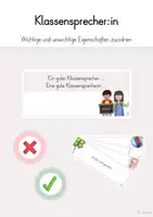 Vorschau - Bildkarten - Klassensprecher (Eigenschaften) - Deckblatt