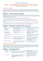 Vorschau - Arbeitsblätter - Journalistische Textsorten: Der Kommentar - Seite 3