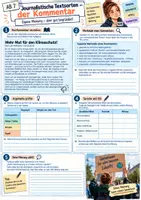 Vorschau - Arbeitsblätter - Journalistische Textsorten: Der Kommentar - Seite 2