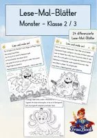 Vorschau - Arbeitsblätter - Lies-mal-Blätter – Leseverständnis & Lesetraining für die Grundschule, Klasse 2/3 - Deckblatt